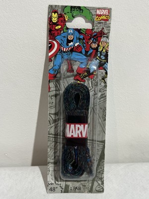 Marvel Comics bedruckte Schnürsenkel neu im Karton 48'' 1 Paar Figuren Esquire Schuhe