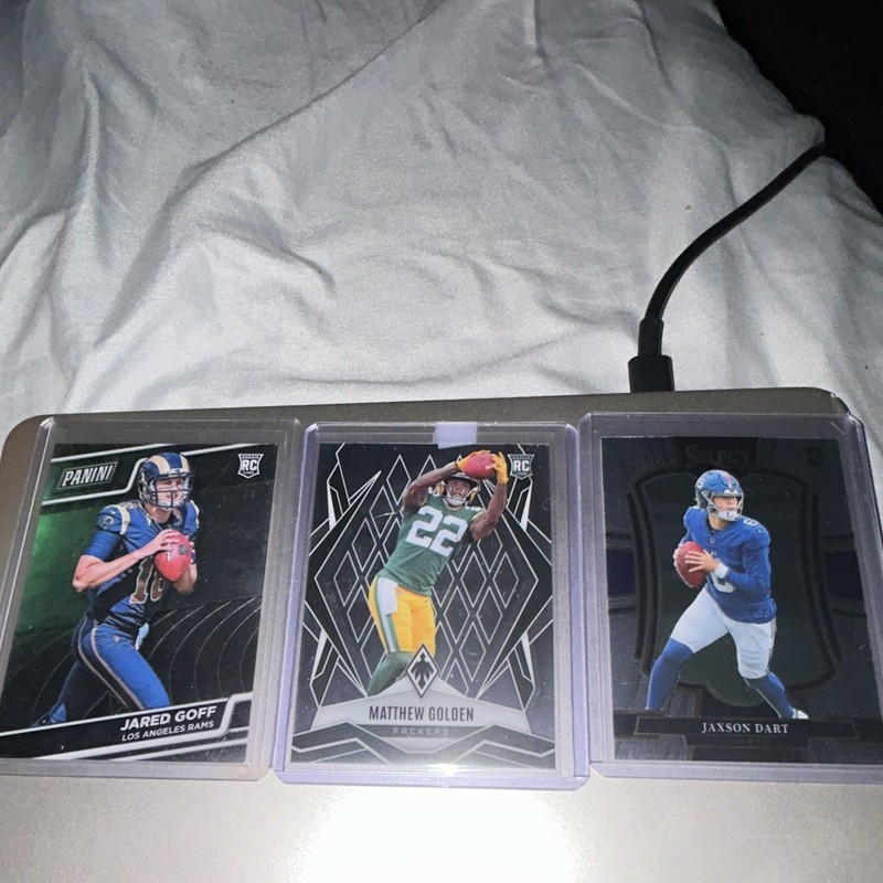 Panini 2021 NFL Football Rookie Card Lot (3) Jared Goff Golden Dart