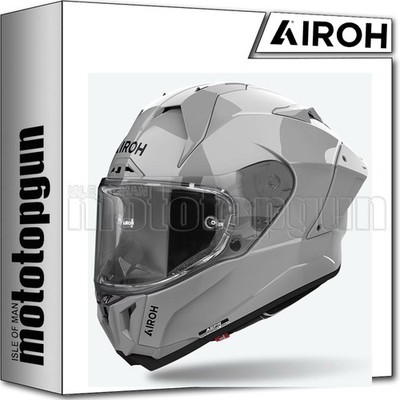 AIROH FULL FACE MOTORCYCLE HELMET GP800 GP898 COLOR CONCRETE GREY GLOSS M