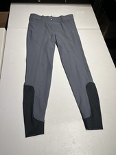 Pantalones de montar a caballo Dover Breeches para mujer 26 rodillas gris nailon 28x27,5