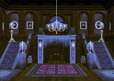 Haunted Mansion Backdrop 7X5Ft,Spooky and Deserted House Backgrounds Halloween P