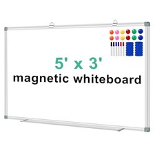 White Board Dry Erase Boards for Wall 5' x 3' Magnetic Whiteboard - 60"x36"