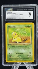 Chikorita #54 1st Edition Neo Genesis 2000 Pokémon CGC 9 🍃