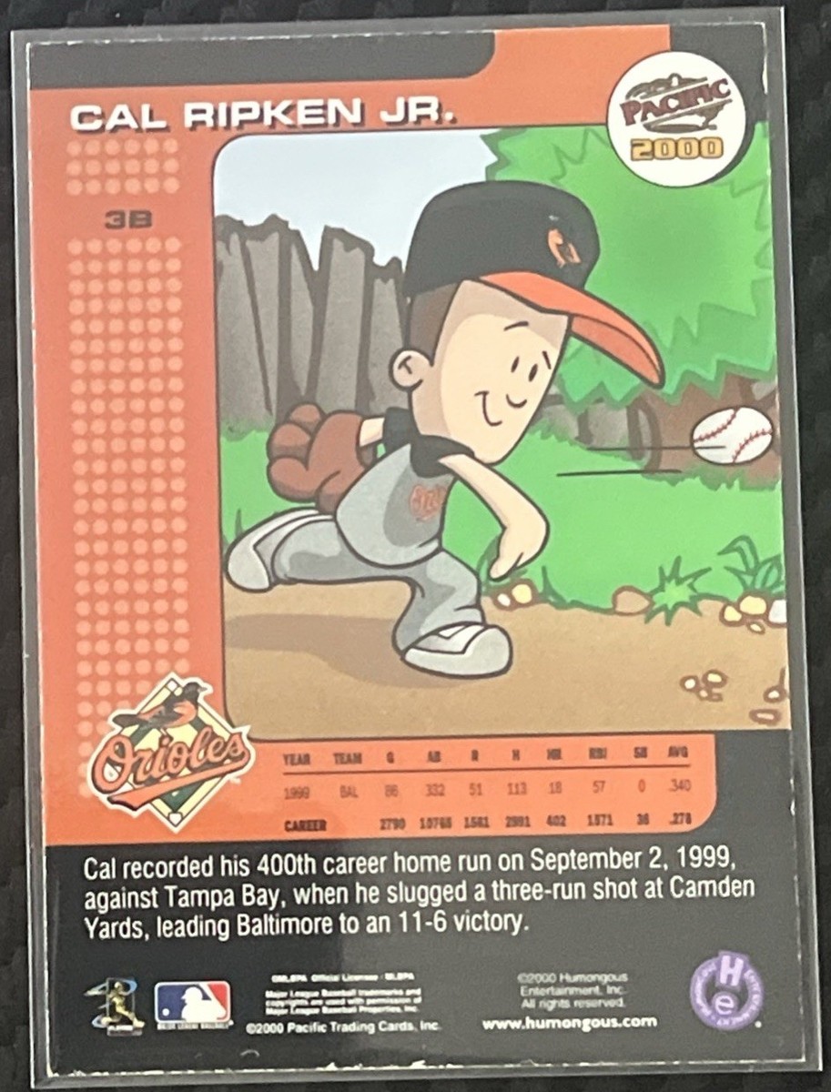 Backyard Baseball Card 2001 Cal Ripken Jr Baltimore Orioles