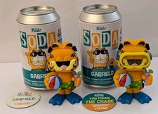 Lot Of 2 Funko Pop! Soda Garfield Fun On The Run Chase + Common Vinyl Figures ^