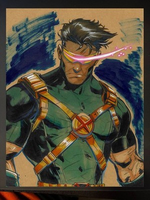 Cyclops Art Print Signed 8.5x11 | Art by Keyeske