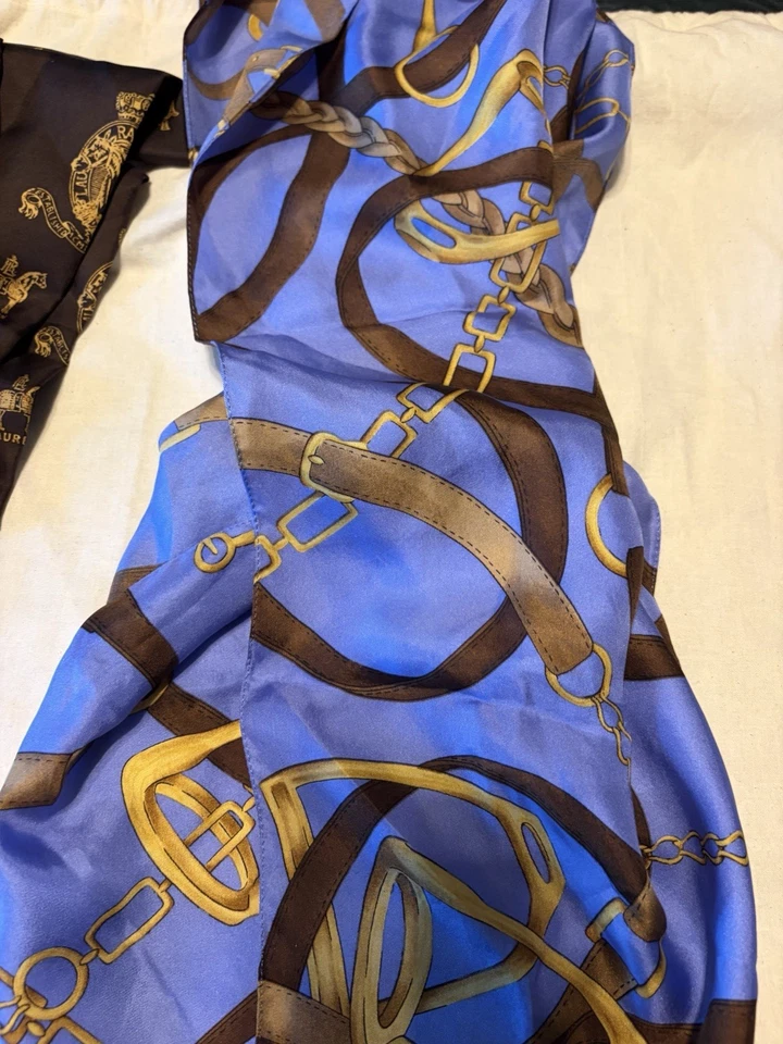 Ralph Lauren scarfs- set of 3 with Ralph Lauren bag and Ralph Lauren shirt in L - Image 3 of 4