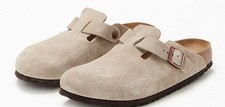 Birkenstock Women's Boston Soft Footbed Clog Taupe