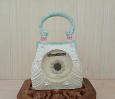 Special Moment Purse Shaped Mini Picture Frame Resin Textured Fits a 2x2 Picture