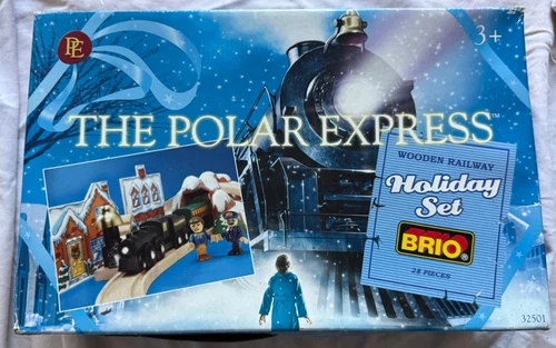 Vintage The Polar Express Brio Wooden Railway Holiday Set