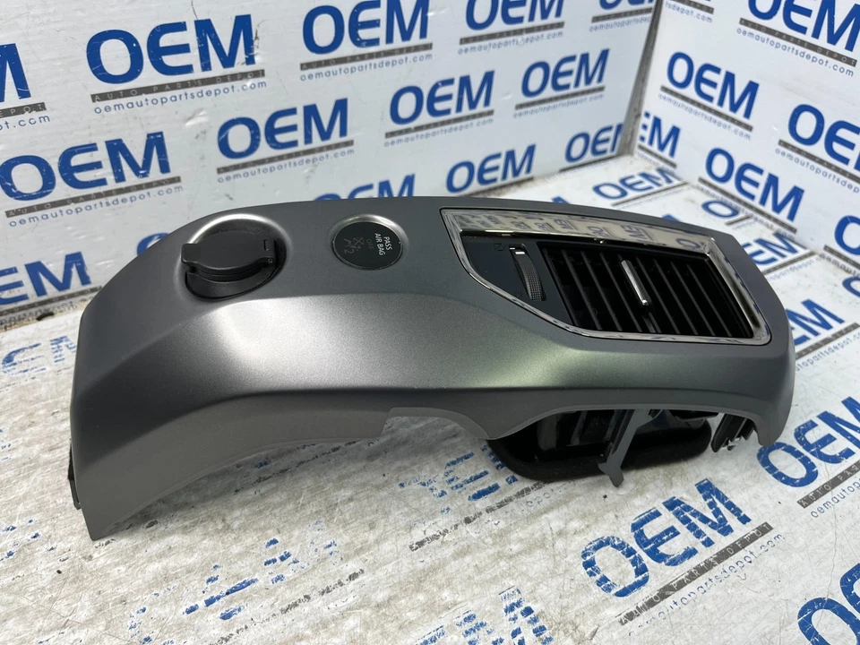 16-21 Nissan Titan pasajero/lado derecho radio tablero ventilación bisel moldura gris OEM Foto 4 de 4