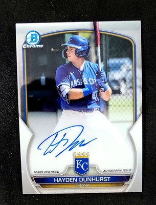 #ad 2023 Bowman Chrome #CPA HD Hayden Dunhurst 1st Chrome Prospect Autographs $2.39
