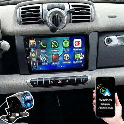 DAB+ 4G+64G Carplay Für Benz Smart Fortwo 451 2011-2015 Autoradio Android 15 GPS - Bild 1 von 4