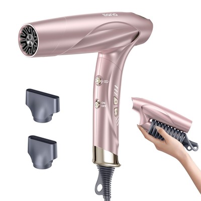 High Speed Ionic Hair Dryer with 1500W Brushless Motor High RPM Fast Drying P...