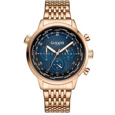 Orologio Uomo The Gamages of London Meccanico Quarzo Rosa Blu GA2092