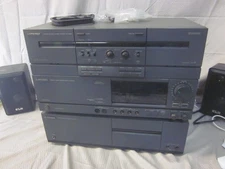 Mitsubishi M-A4370 Stereo Amplifier, M-PF5350 Pre-Amp, Cassette Deck M-T4320