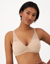 Bali Women's Breathe Cotton Modal Wireless T-Shirt Bra - Almond - L - DF7594