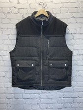 Kenneth Cole Reaction Vest Jacket Men XXG Charcoal Gray Wool Blend Full Zip