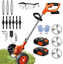 Upgraded Electric Weed Eater: Powerful Lawn Edger & Grass Trimmer Cutter Mower