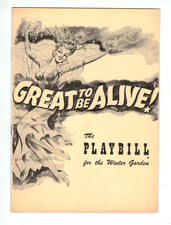 Playbill Great to be Alive! May 1950 Vivienne Segal Stuart Erwin Valerie Bettis