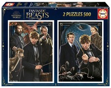 Educa 2x500 Piece Fantastic Beasts Jigsaw Puzzle Set - Film & Art Theme