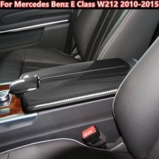 Kohlefaser Mittelarmlehne-Box Abdeckung passend für Mercedes-Benz E-Klasse W212