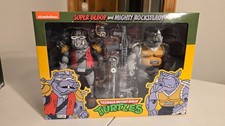 NECA Teenage Mutant Ninja Turtles Super BeBop And Mighty Rocksteady TMNT Figures