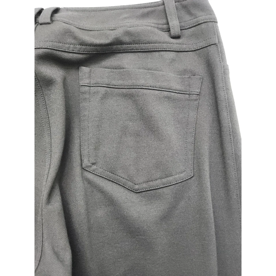 Pantalón INC tiro medio pierna recta tejido talla 8 negro elástico oficina carrera Foto 3 de 4