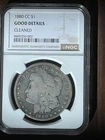 1880-CC   Carson City Morgan Silver Dollar $1     NGC Good details - cleaned