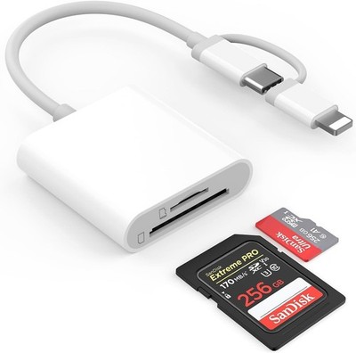 SD-Kartenleser für Handy/Tablett/Kamera, SD Card Reader, SD Speicherkartenleser