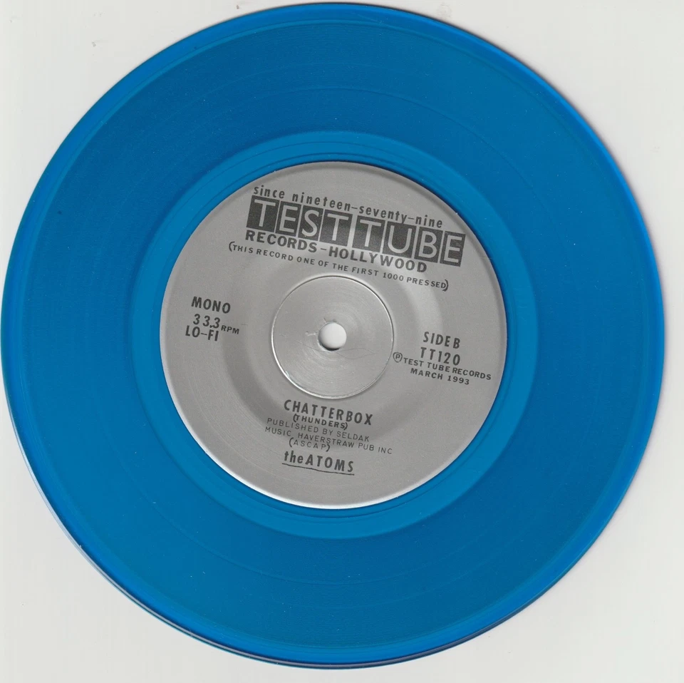 45 RECORD - THE ATOMS featuring IZZY STRADLIN 1981 RECORDING TEST TUBE HOLLYWOOD - Image 4 of 4