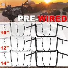 10 12 14" Pre-Wired Meathook Bar Handlebar For Harley Street Glide Electra Glide