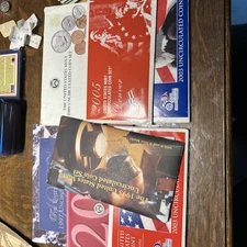 7 Sets Mixed Lot Uncirculated Mint Sets, Various Years And Mints