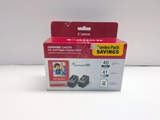 Genuine Canon PG-40 Black, CL-41 Color Combo Pack Ink Cartridges New Sealed