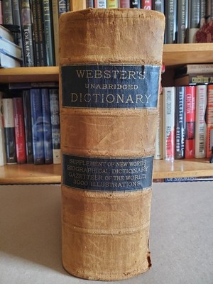 Webster's Unabridged Dictionary - Leatherbound w/ 3000 Illus. - 1889, HC