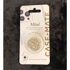 CASEMATE MINI PHONE GRIP HOLDER REMOVABLE GOLD STARDUST
