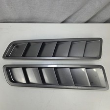 2014 Ford Mustang Gt Hood Vent Louvers Pair Oem Sterling Greymetallic Color Uj