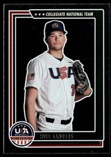 2022 Panini USA Baseball Stars & Stripes Will Sanders USA #26