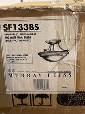 Murray Feiss Semi Flash Ceiling Light Fixture Brand New