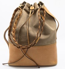 GUCCI CANVAS LEDER LEATHER TASCHE SCHULTERTASCHE SHOULDER BAG ELEGANT ZEITLOS