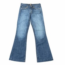 7 For All Mankind Dojo Women  s Bootcut Jeans Vintage Wash Denim Jeans Sz 28 NWOT