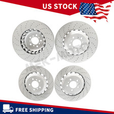 For BMW F06 F10 F12 M5 M6 Front & Rear Vented & Drilled Disc Brake Rotors US