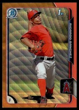 2015 Bowman Chrome Prospects Orange Wave Refractors Ricardo Sanchez Los Angeles