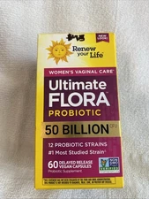 Renew Life Ultimate Flora Probiotic 50 Billion CFU 60 Capsules Sealed EXP  03/27