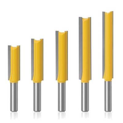 Holzfräser Nutfräser Fräser Set 8mm Schaft extra lang 5 Stück