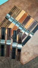 006 20,22,24mm Mixed Size Colour Leather Watch Strap 12pcs