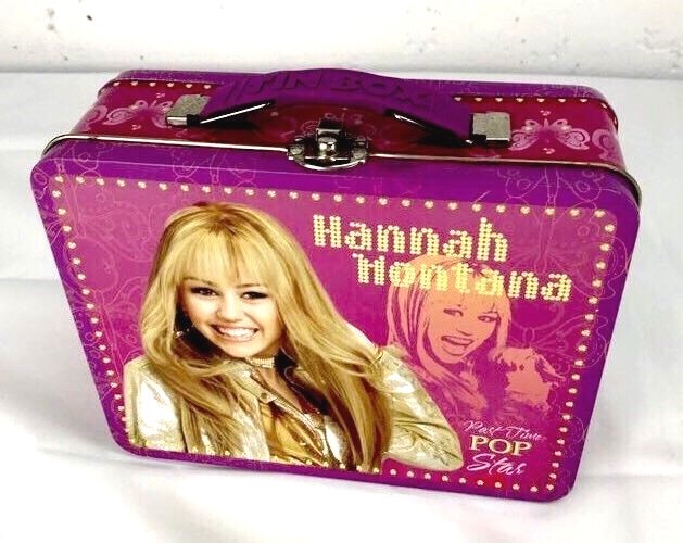 Hannah Montana Part Time Pop Star Tin Box Collectible Lunch Box eBay