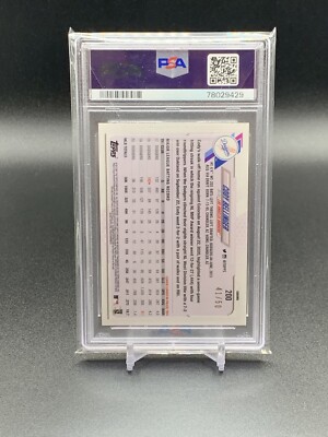 2021 Topps Chrome Cody Bellinger Gold Wave Refractor /50 PSA