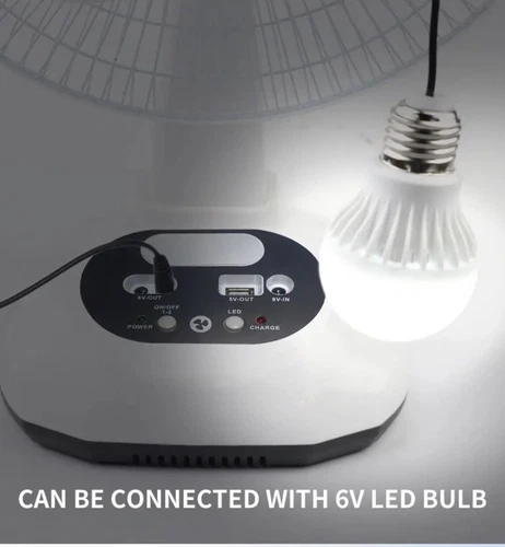 360° Outdoor Portable Camping Fan for Tent LED Light USB Rechargeable - Picture 6 of 11