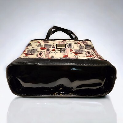 ☆希少☆LULU GUINNESS ハンドバッグ　美品　glamor girl LULU by Lulu Guinness White Pink Black London Hand Bag Purse Tote